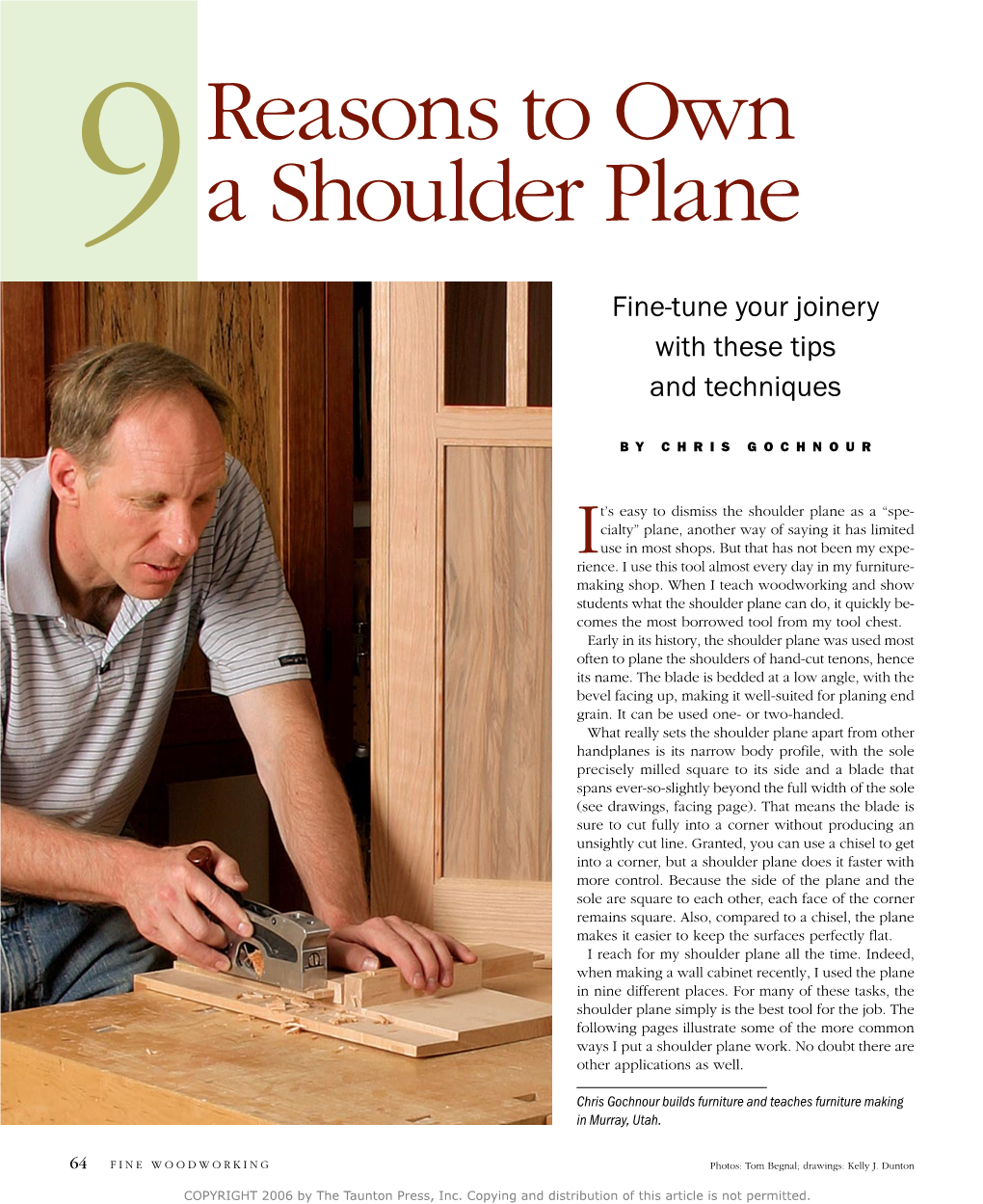 9 Reasons to Own a Shoulder Plane