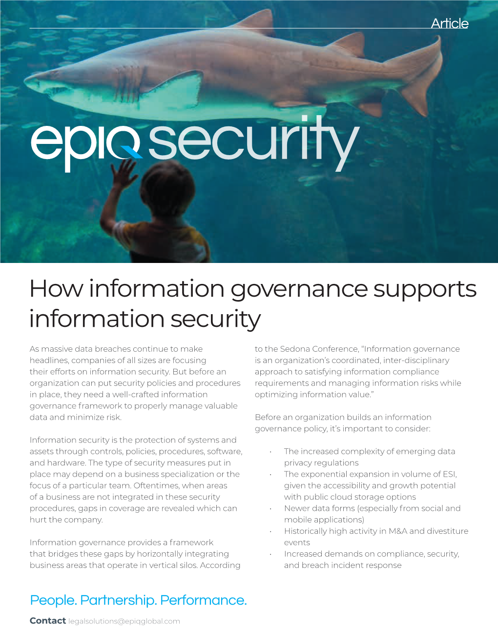 How Information Governance Supports Information Security