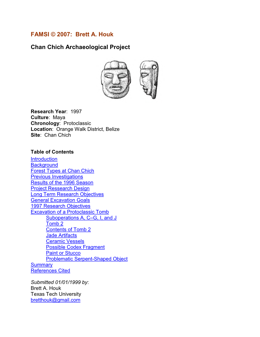 Chan Chich Archaeological Project