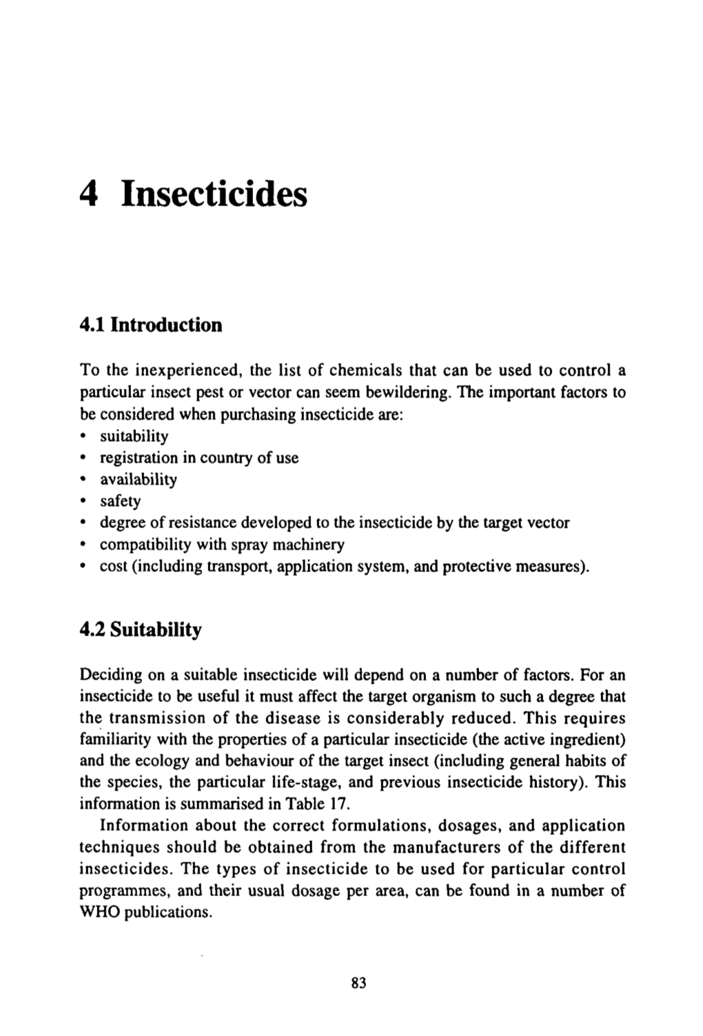 4 Insecticides