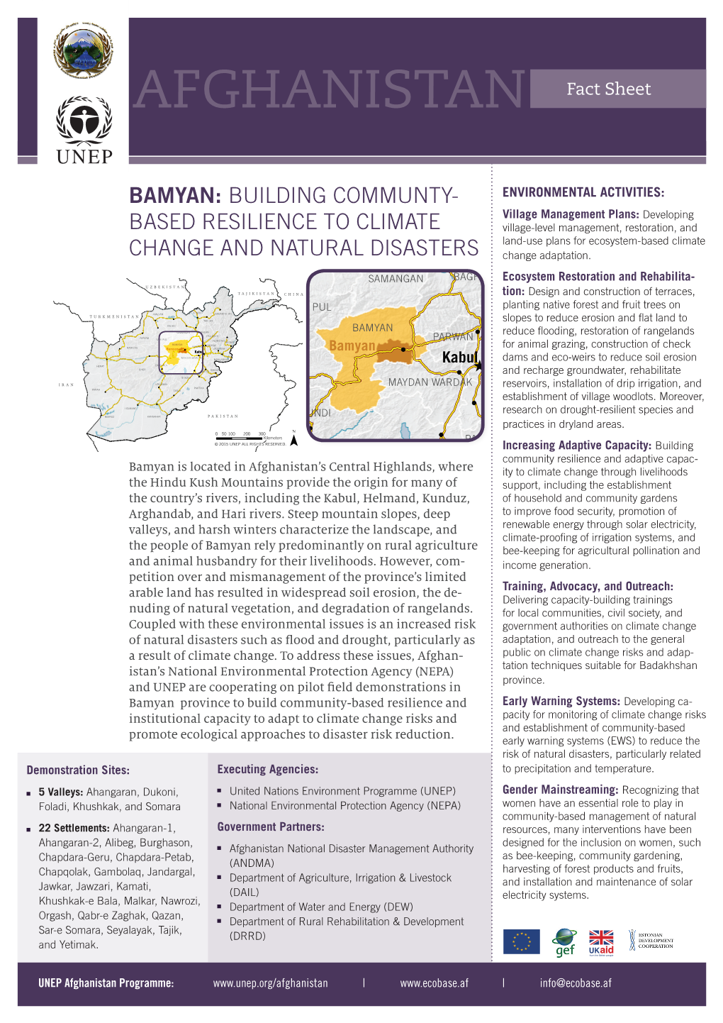 Bamyan: Building Communty- Based Resilience to Climate