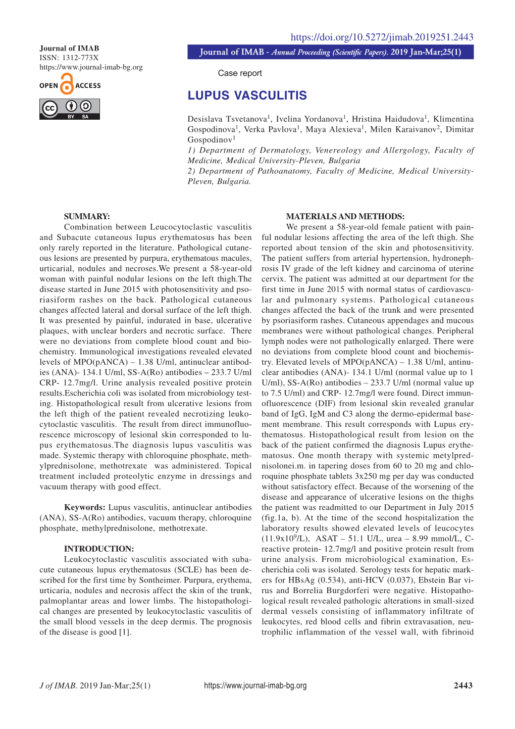 Lupus Vasculitis