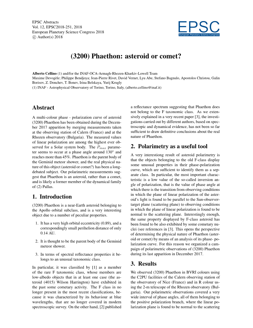 (3200) Phaethon: Asteroid Or Comet?