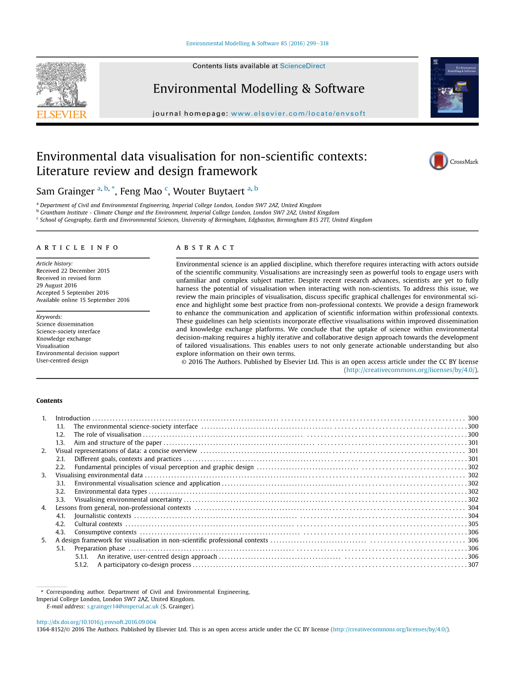 Environmental Data Visualisation for Non-Scientific Contexts