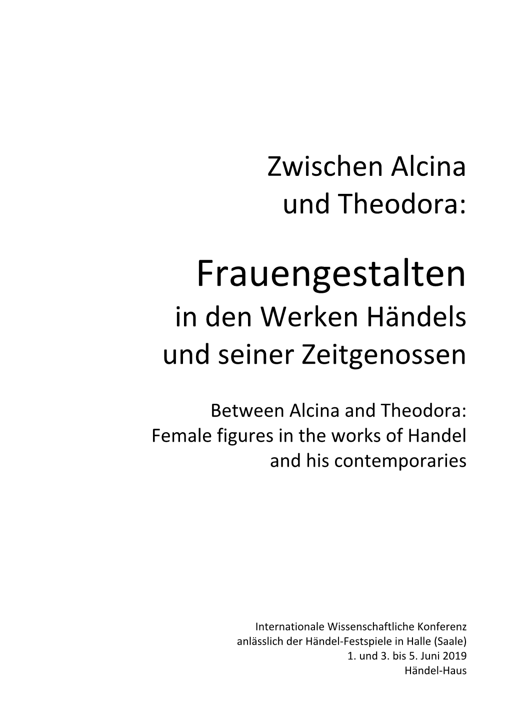 Eröffnung Der Konferenz Mit Verleihung Des Internationalen Händel-Forschungspreises 2019