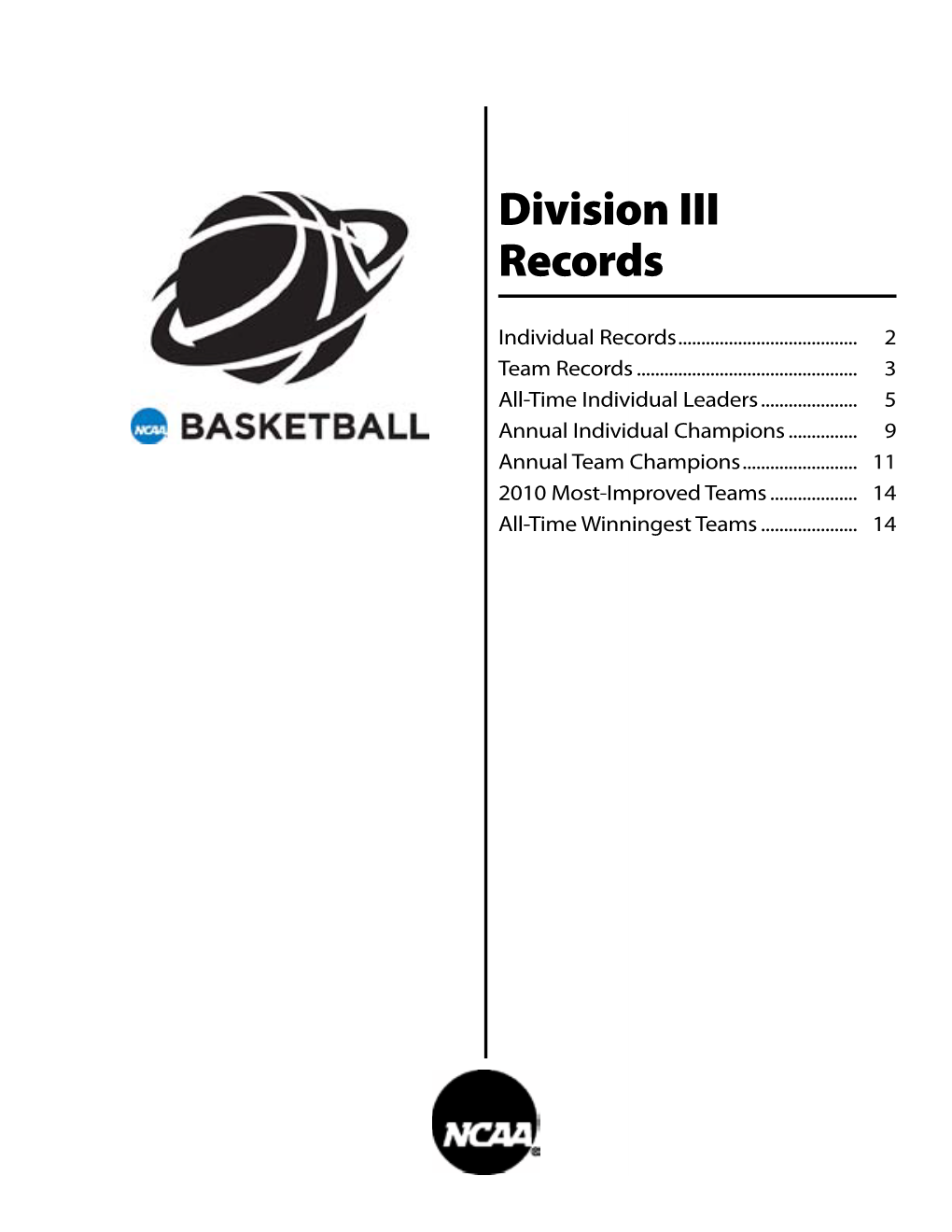 Division III Records