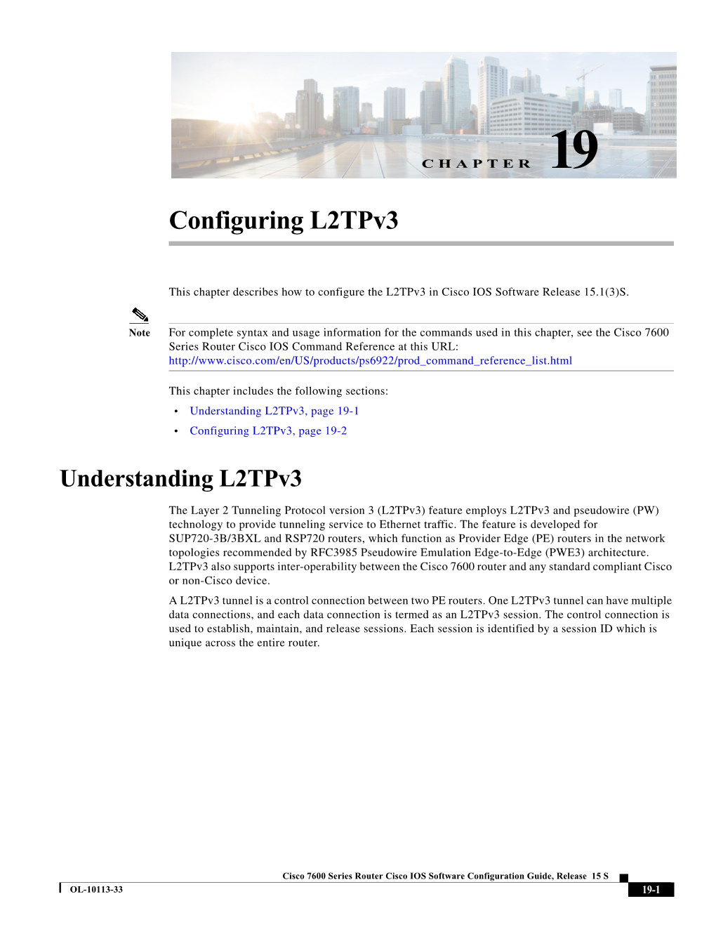 Configuring L2tpv3