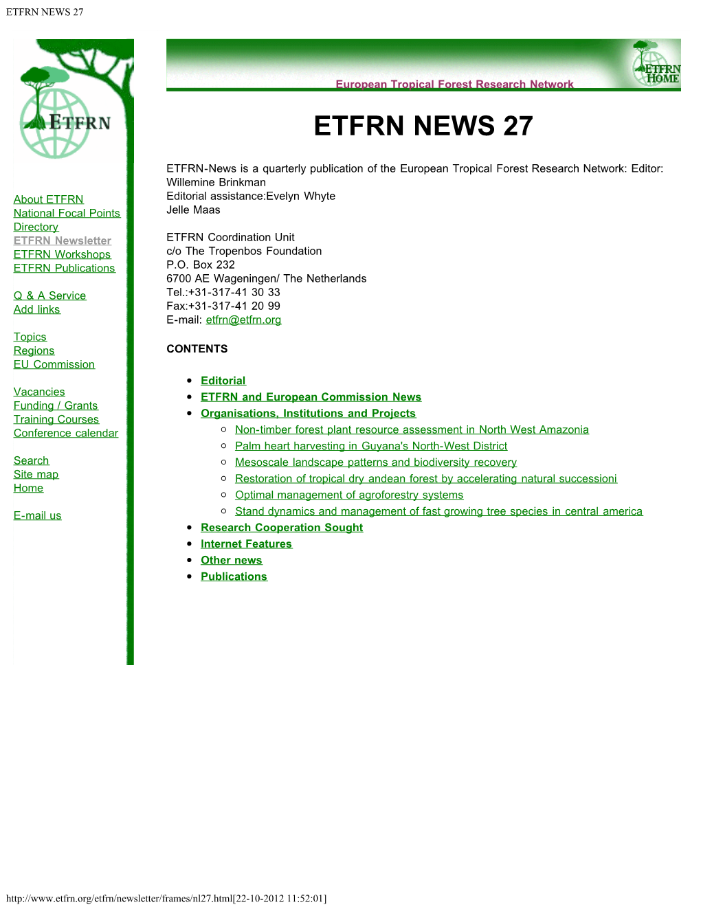 Etfrn News 27