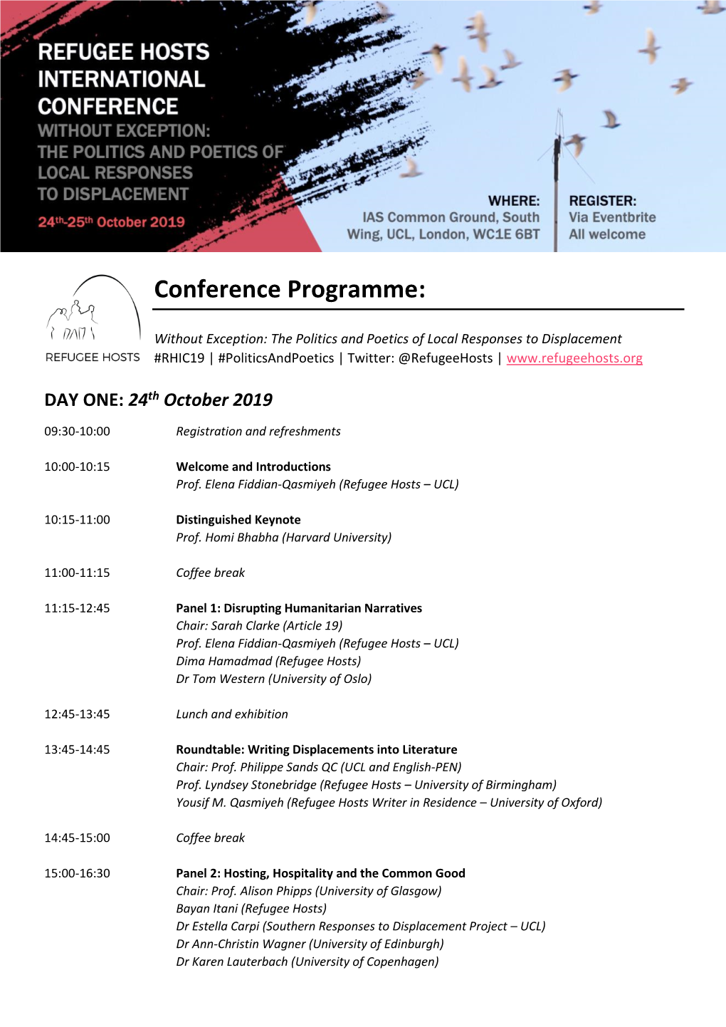 Conference Programme