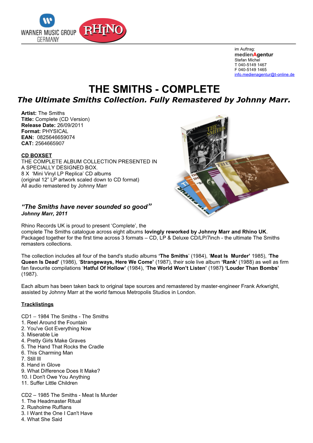 THE SMITHS - COMPLETE the Ultimate Smiths Collection