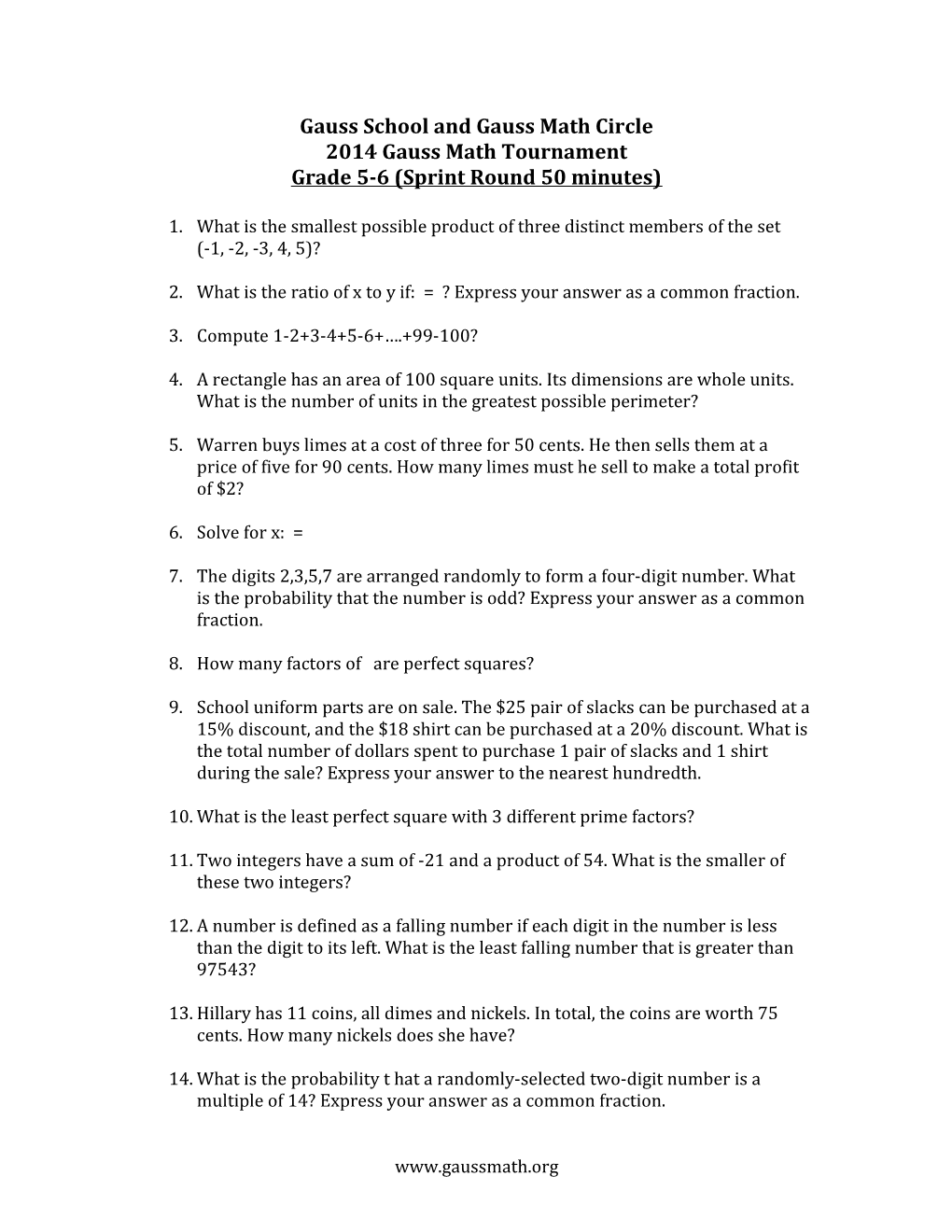 Gauss School and Gauss Math Circle s1