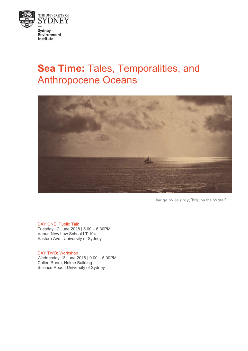 Sea Time: Tales, Temporalities, And
