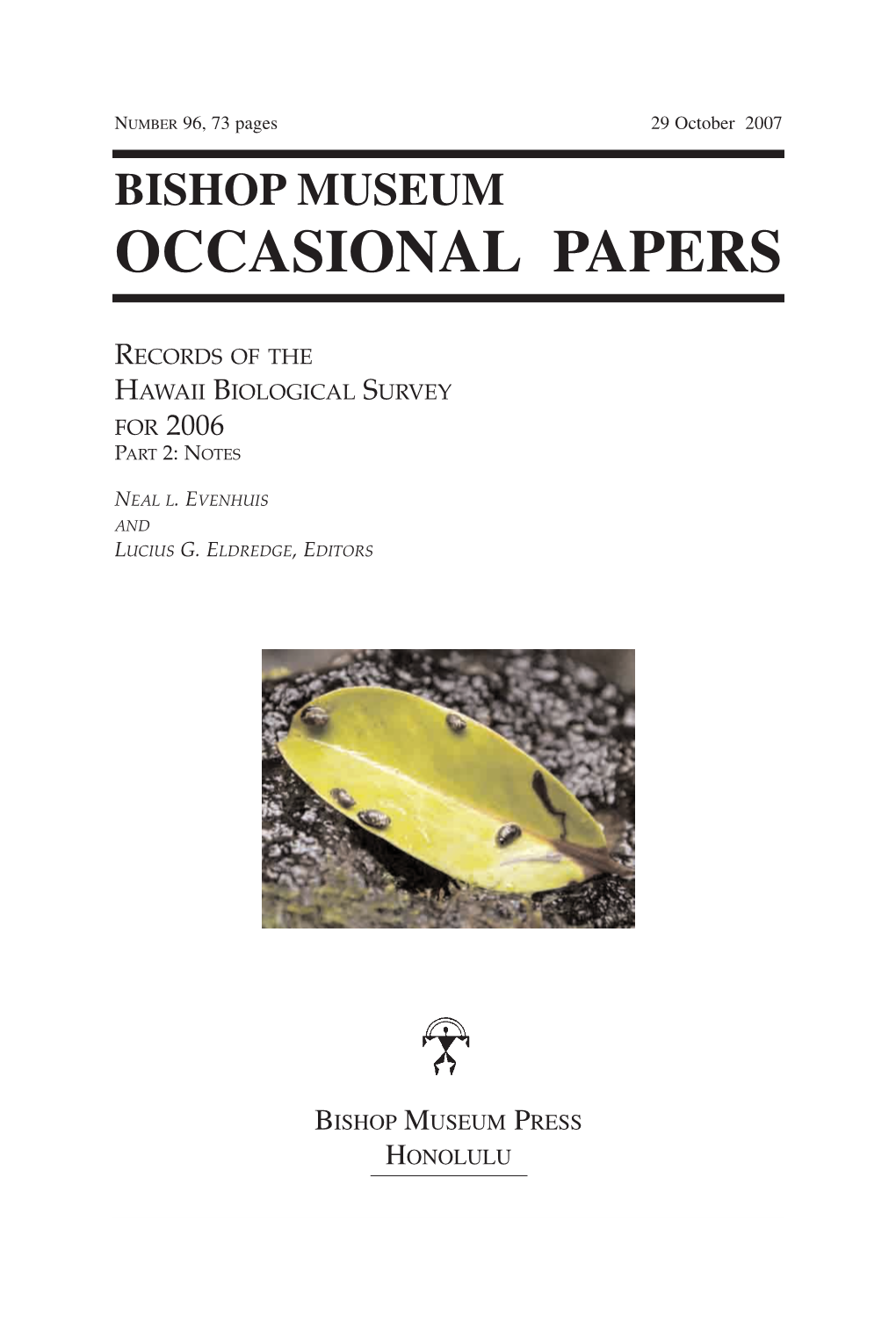 Occasional Papers