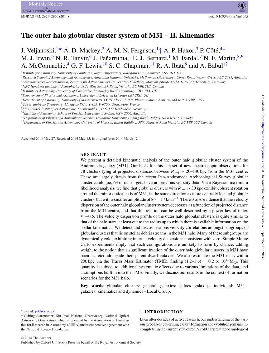 II. Kinematics