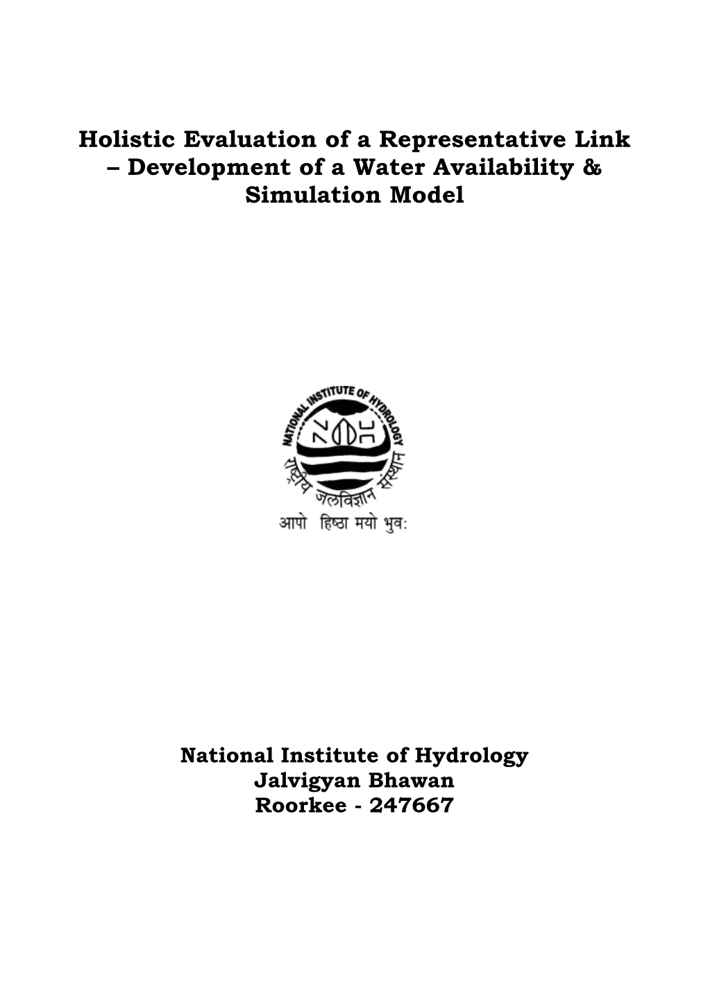 Development of a Water Availability & Simulation Model