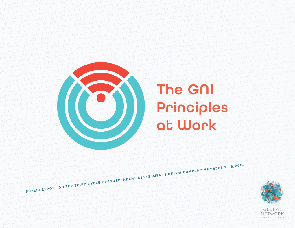 The GNI Principles at Work