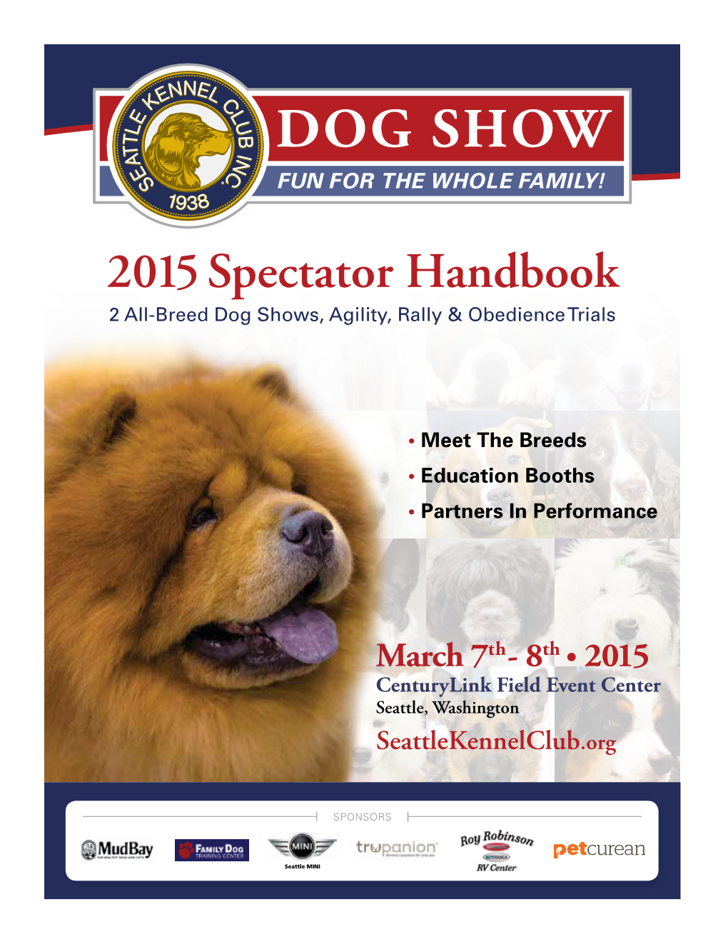 2015 Spectator Handbook 2 All-Breed Dog Shows, Agility, Rally & Obedience Trials