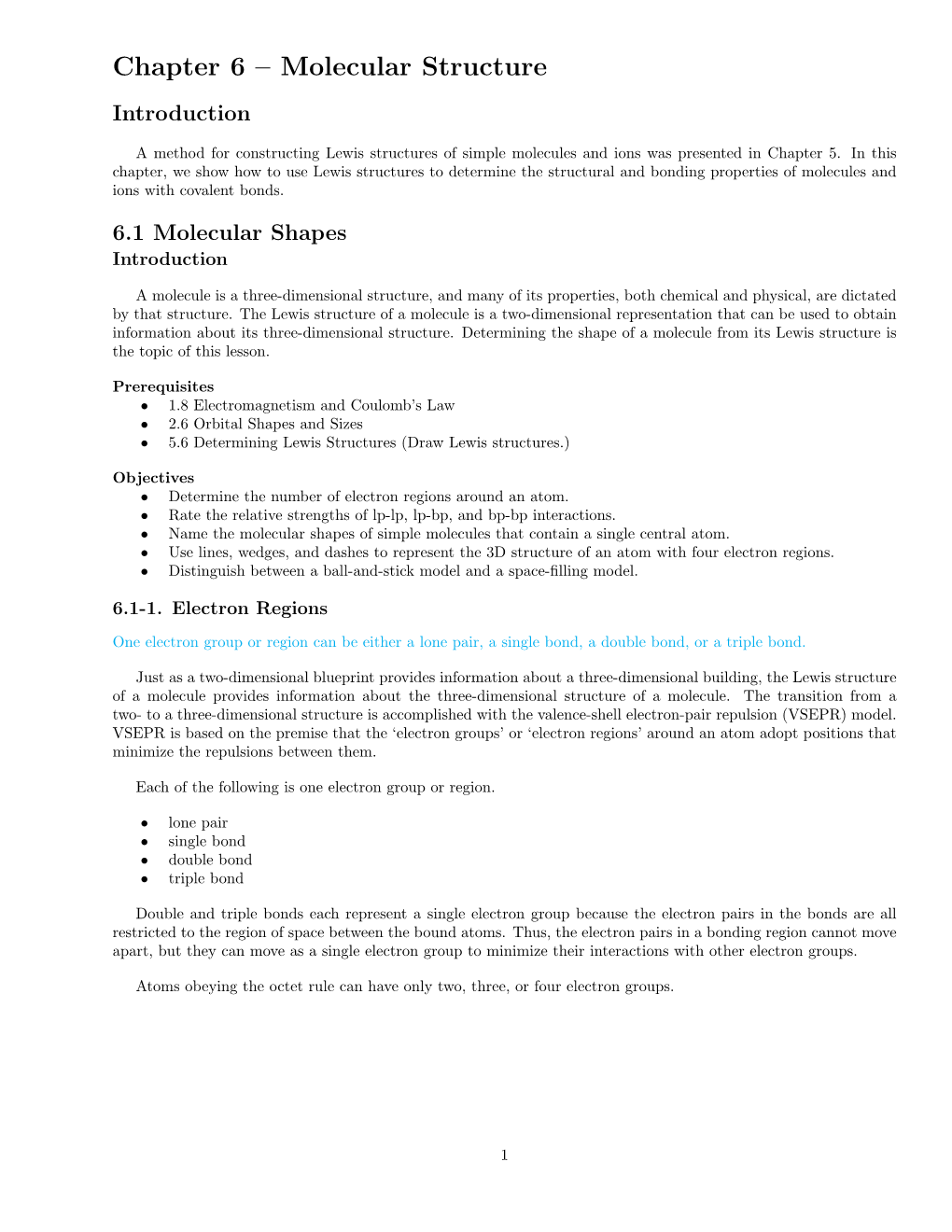 Molecular Structure Introduction