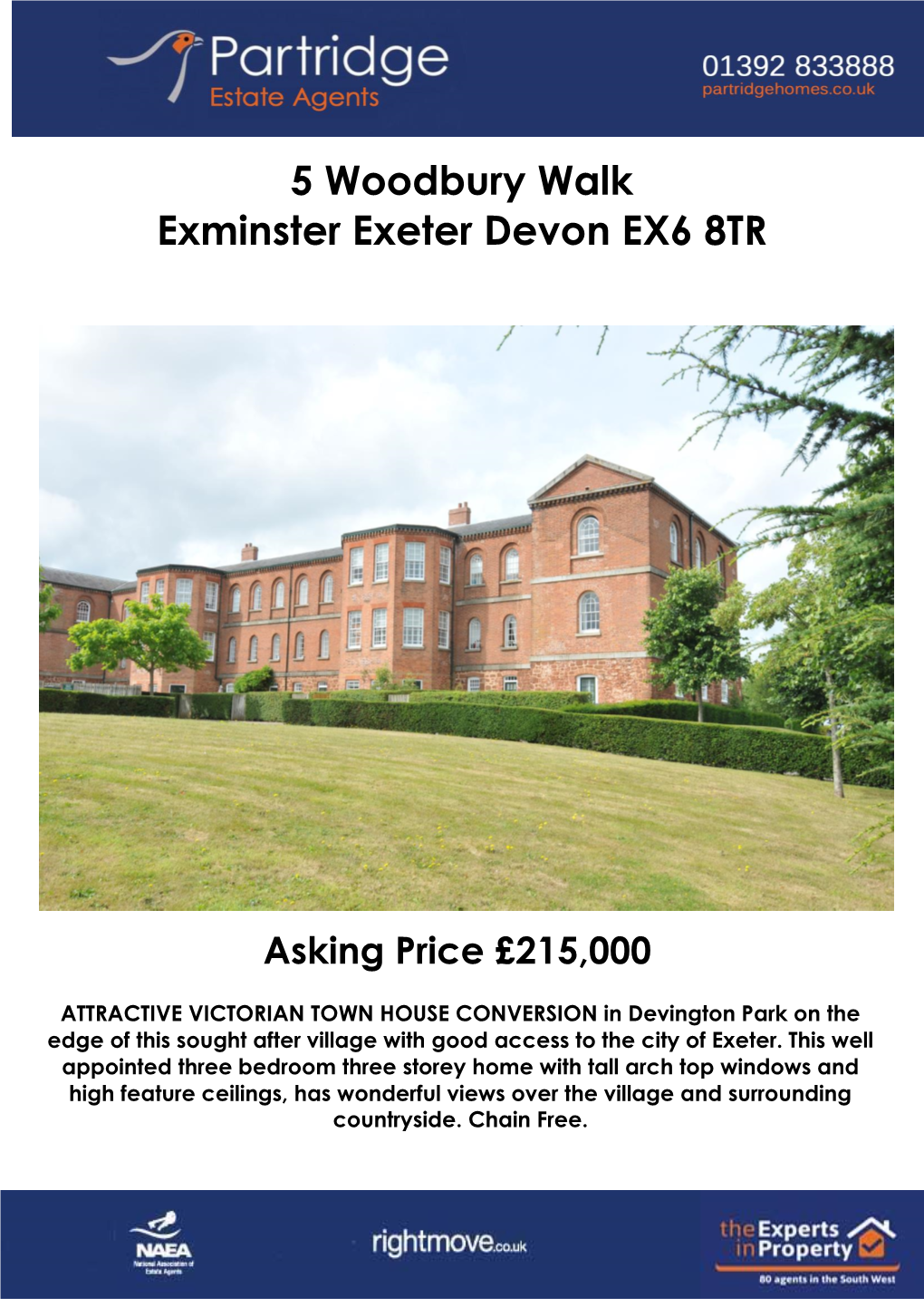 5 Woodbury Walk Exminster Exeter Devon EX6 8TR