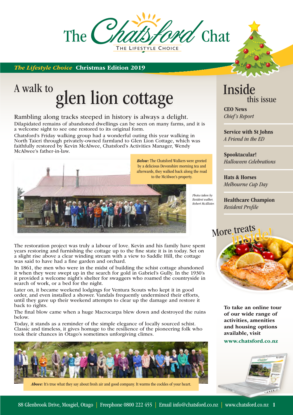 Glen Lion Cottage This Issue CEO News Rambling Along Tracks Steeped in History Is Always a Delight