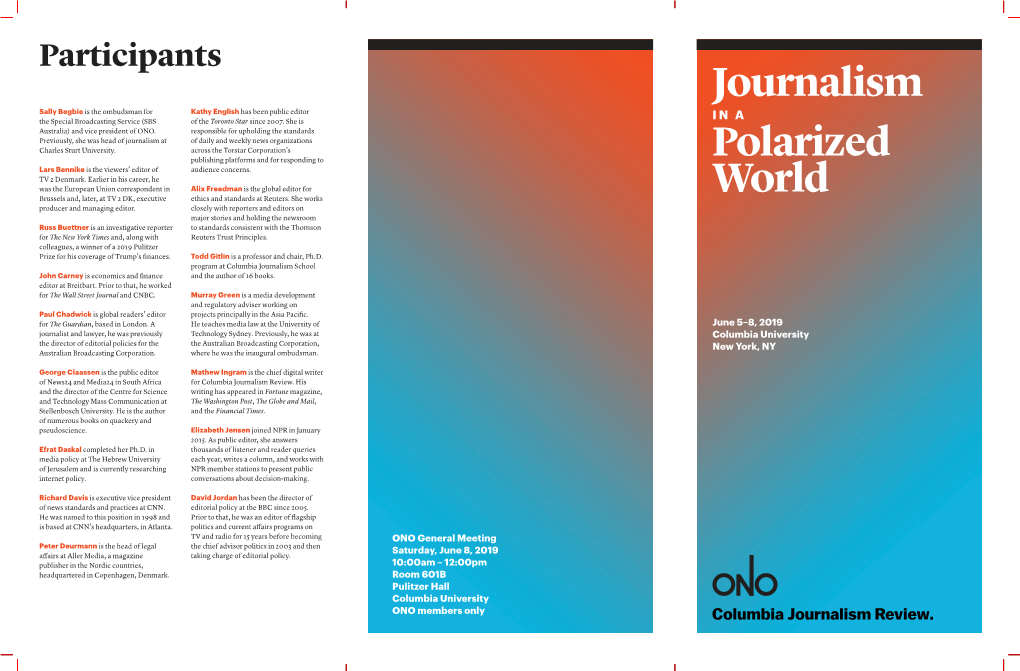 Journalism Polarized World