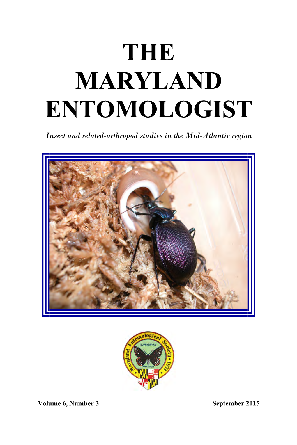 The Maryland Entomologist