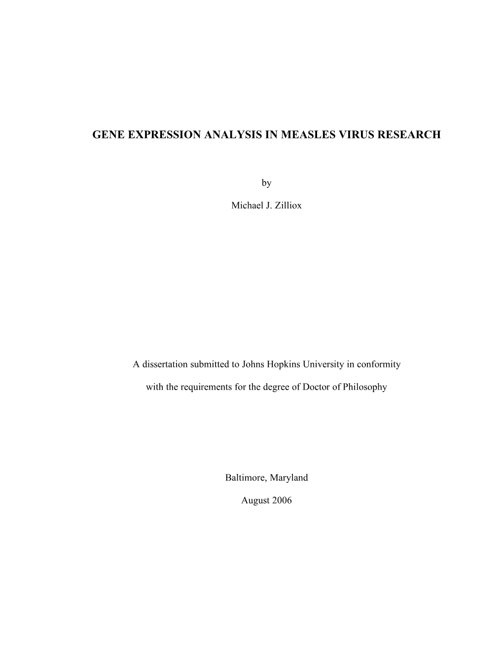 Gene Expression Analysis in Measles Virus Research