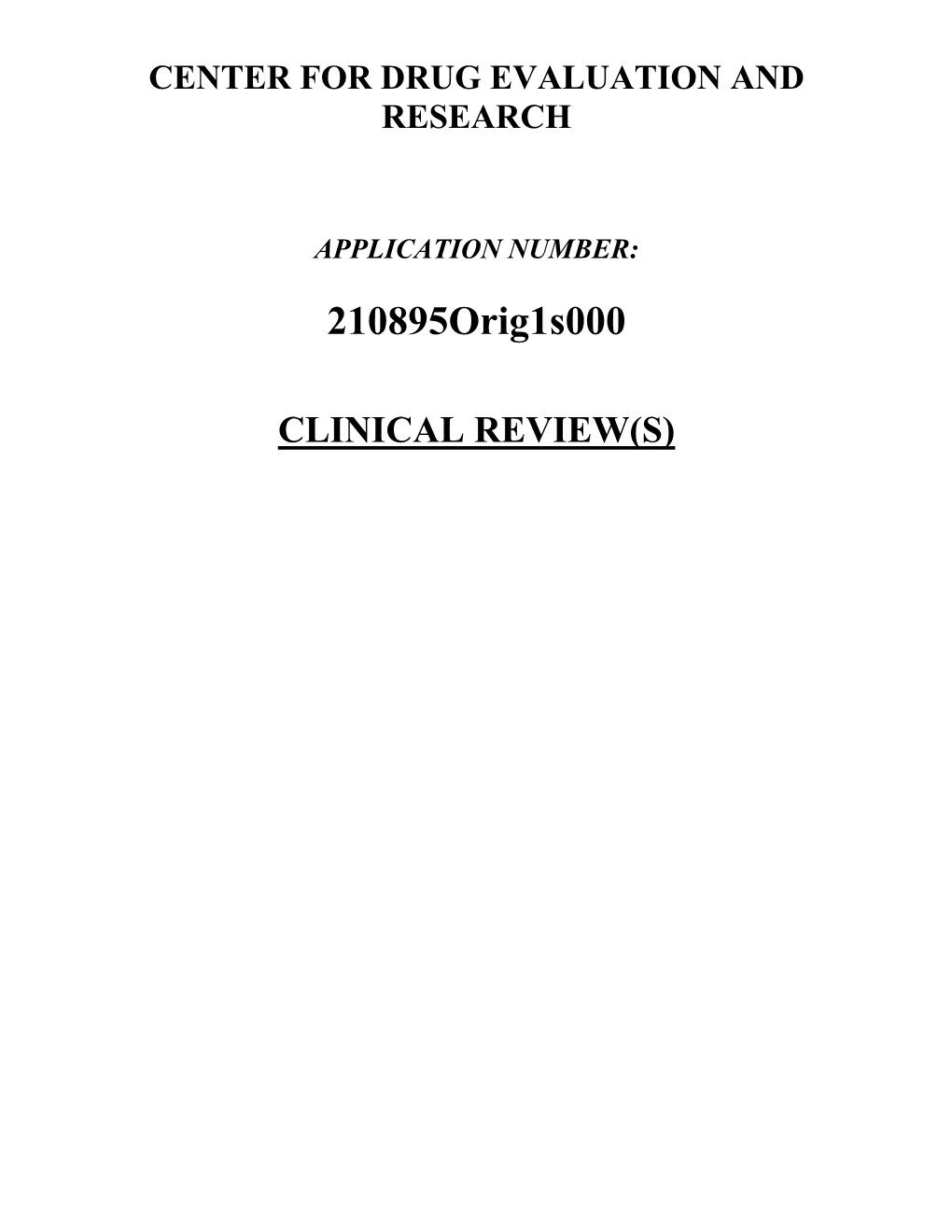 CLINICAL REVIEW(S) Clinical Review Ovidiu A