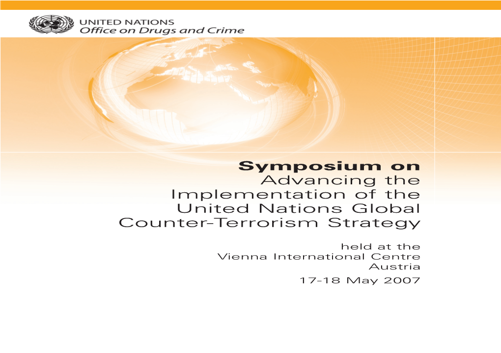 Symposium on Advancing the United Nations Global Counter-Terrorism Strategy