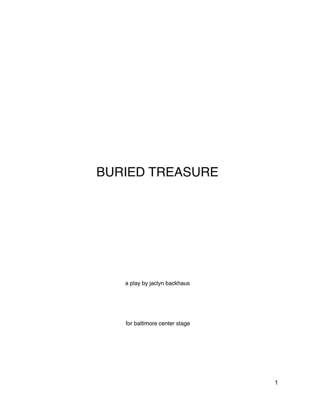 Buried Treasure 2020