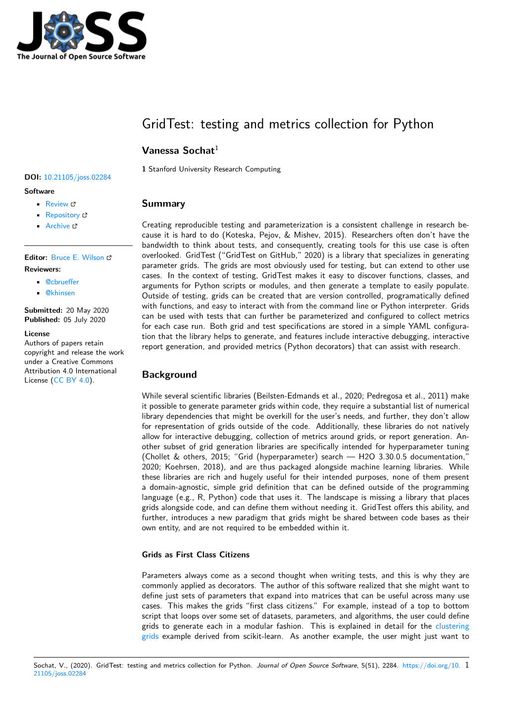 Testing and Metrics Collection for Python