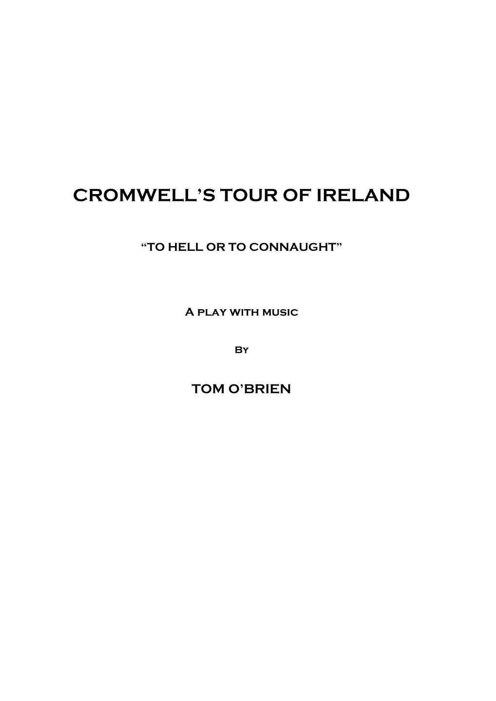 Cromwell the Musical