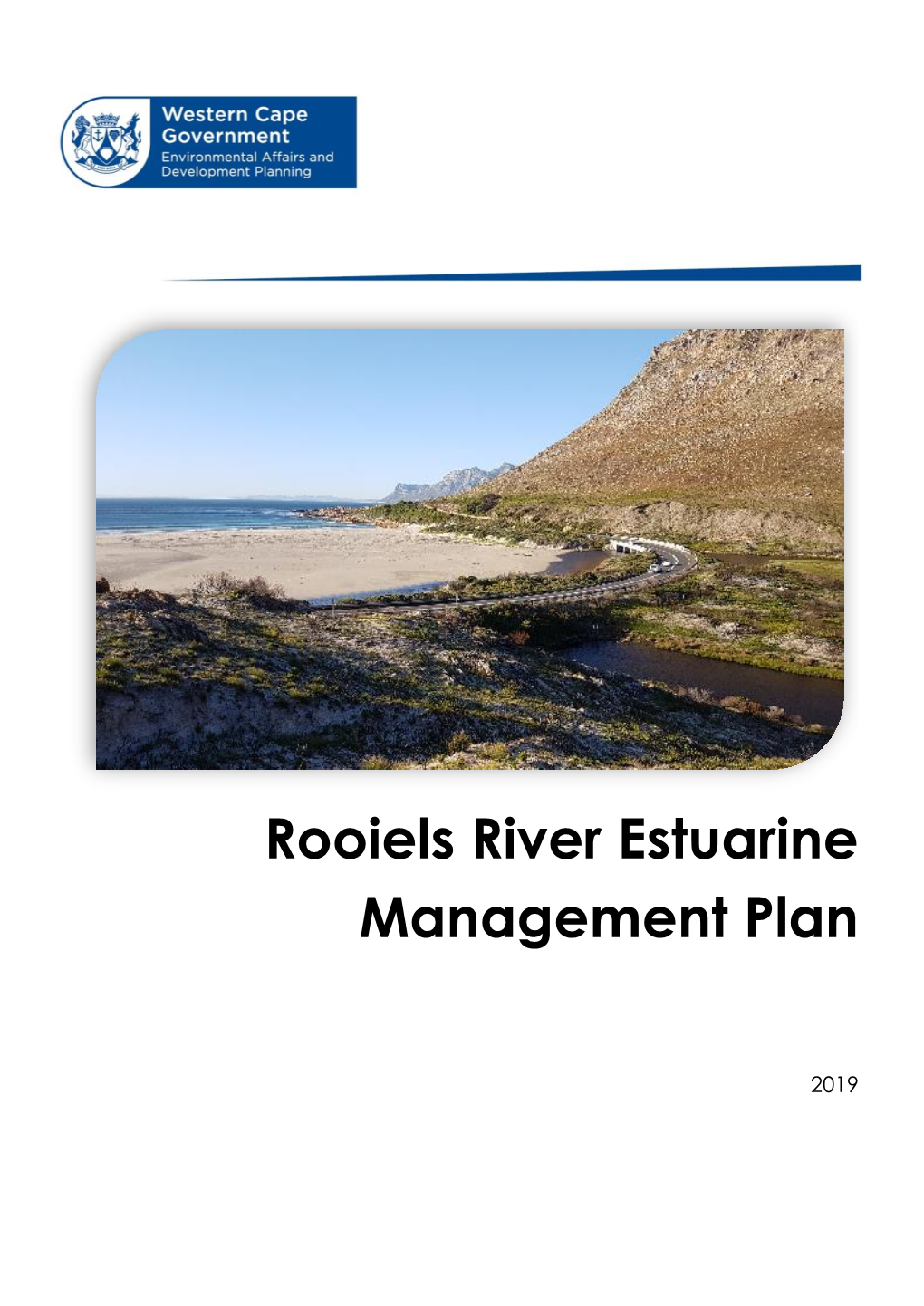 Rooiels River Estuarine Management Plan