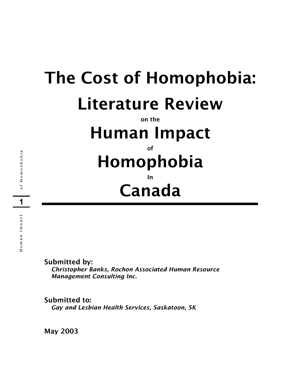 The Cost of Homophobia