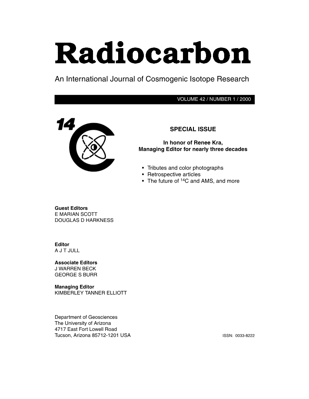 An International Journal of Cosmogenic Isotope Research