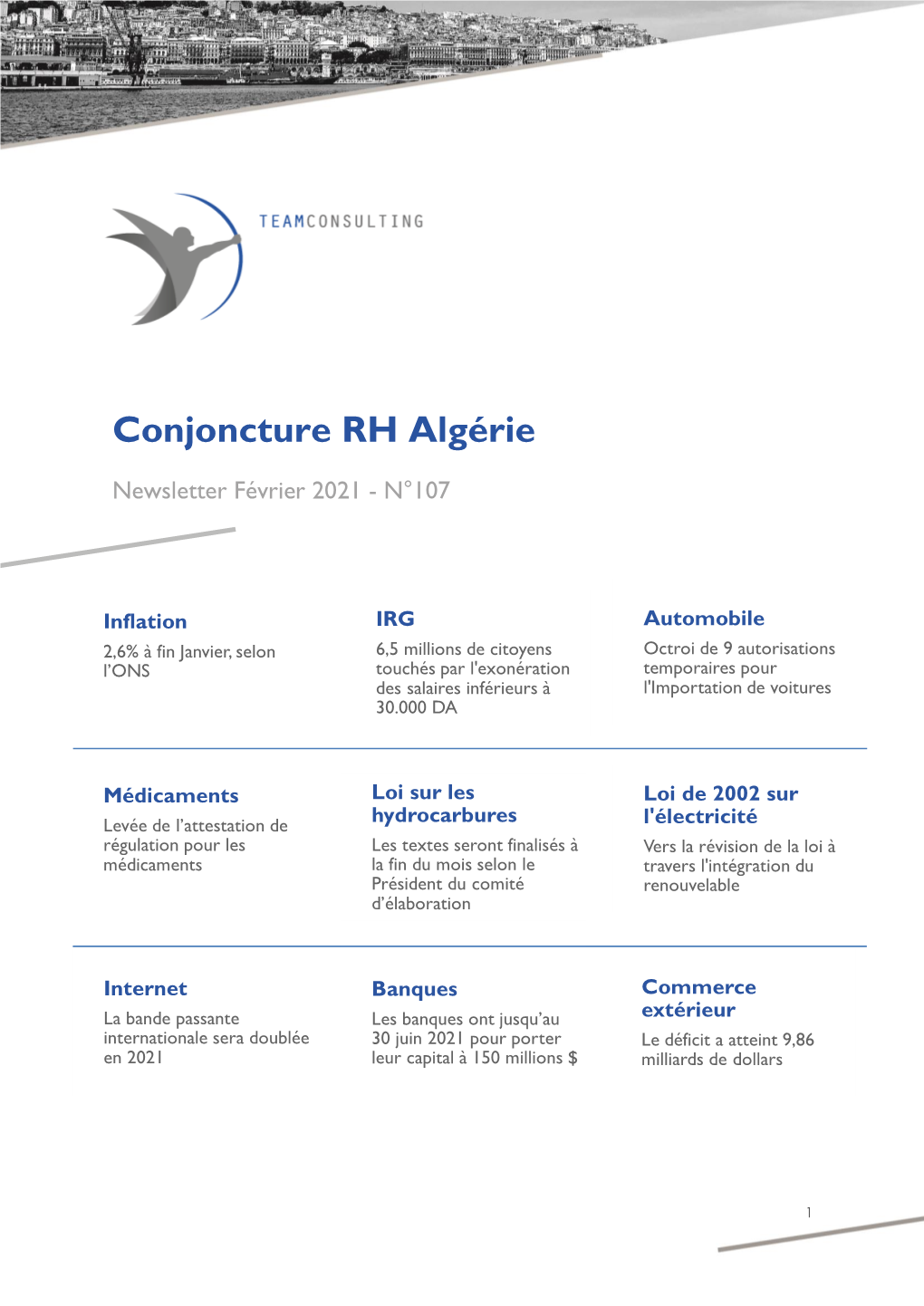 Conjoncture RH Algérie