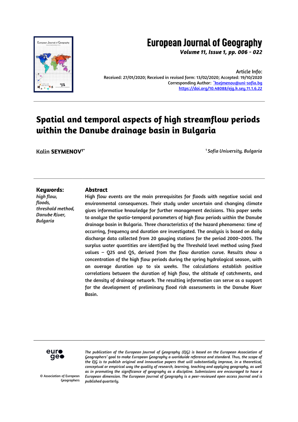 The Key Factor for a Successful Territorial Cohesion: Cross-Border Cooperation –