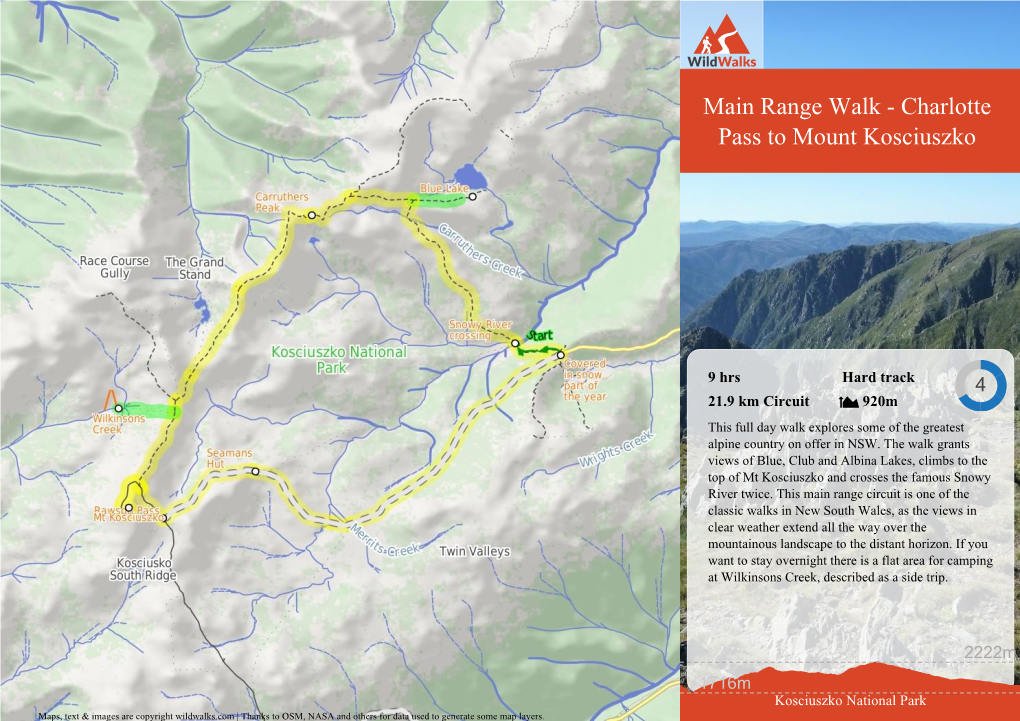 Charlotte Pass to Mount Kosciuszko