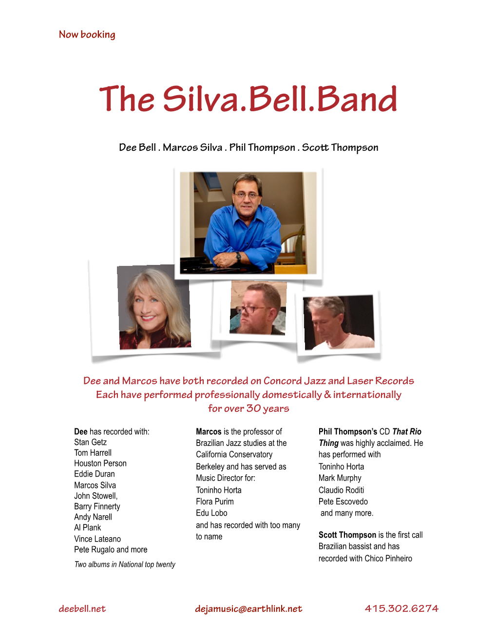 Silva.Bell.Band Now Booking