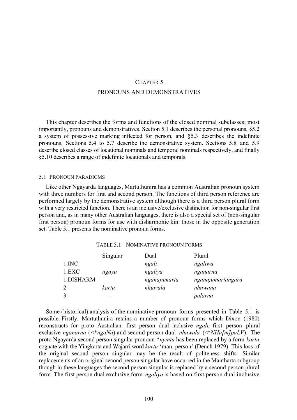 Chapter 5 Pronouns and Demonstratives