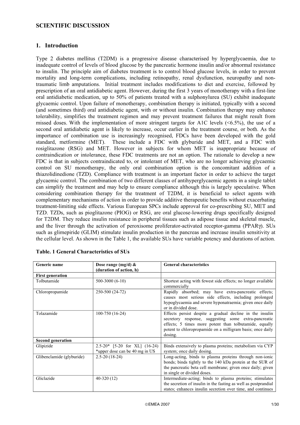 Tandemact, INN-Pioglitazone / Glimepiride