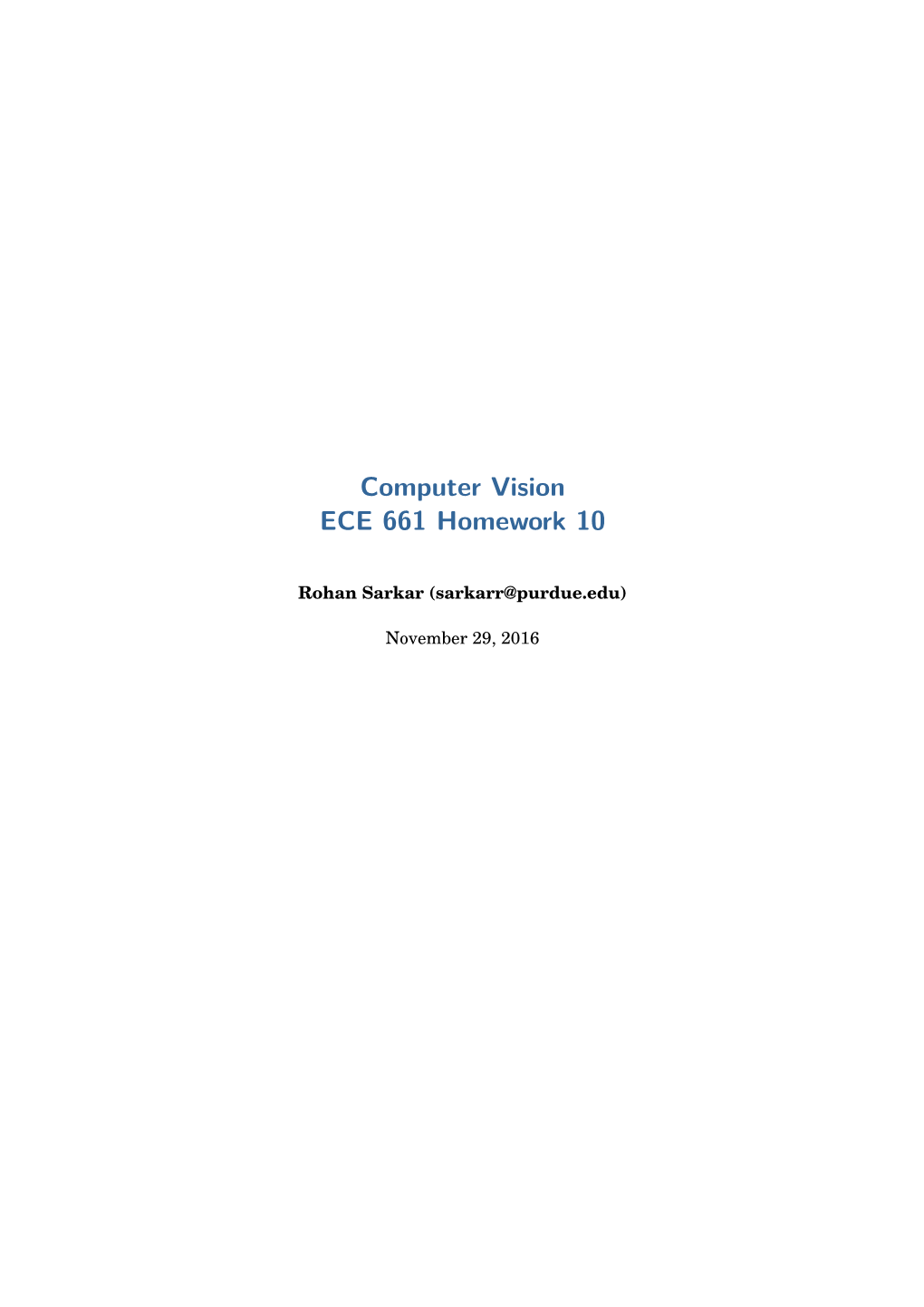 Computer Vision ECE 661 Homework 10