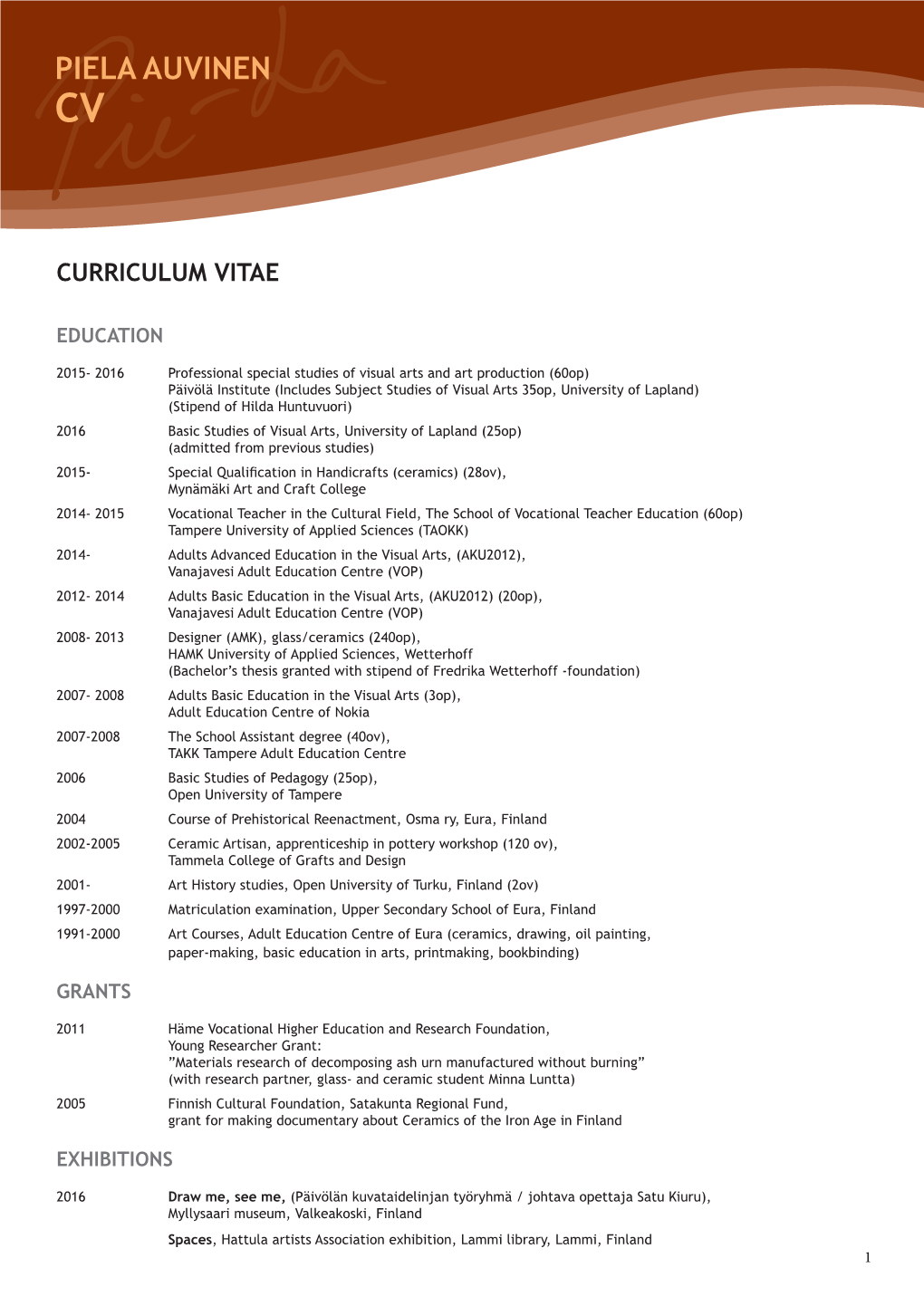 Curriculum Vitae