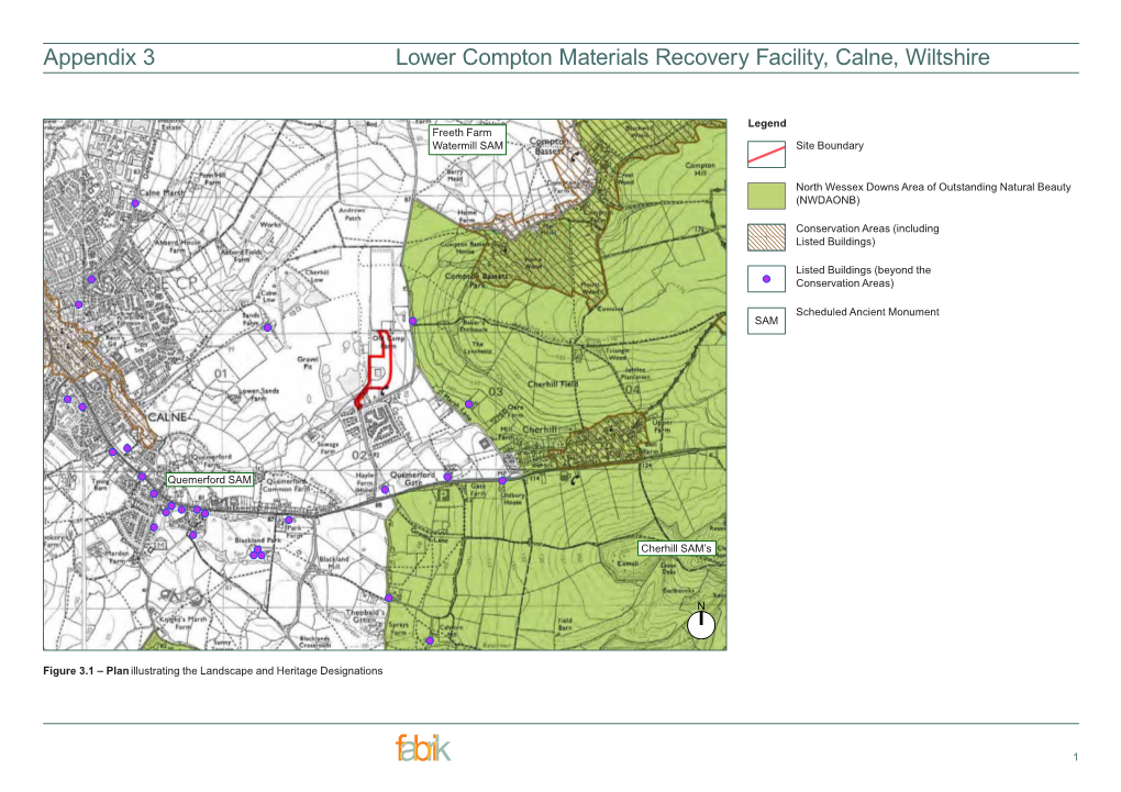 Lower Compton Materials Recovery Facility, Calne, Wiltshire Appendix 3