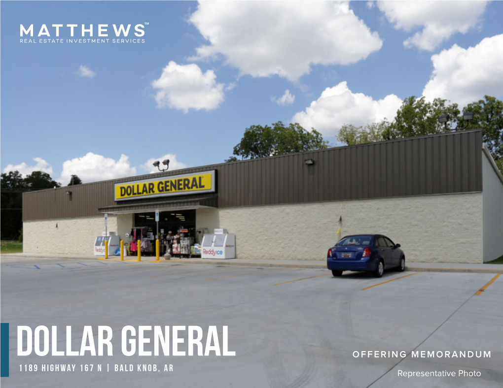 Dollar General 1189 Highway 167 N Bald Knob, AR 92010 List Price