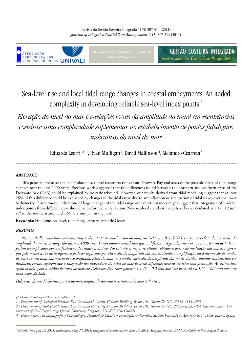 Sea-Level Rise and Local Tidal Range Changes in Coastal Embayments