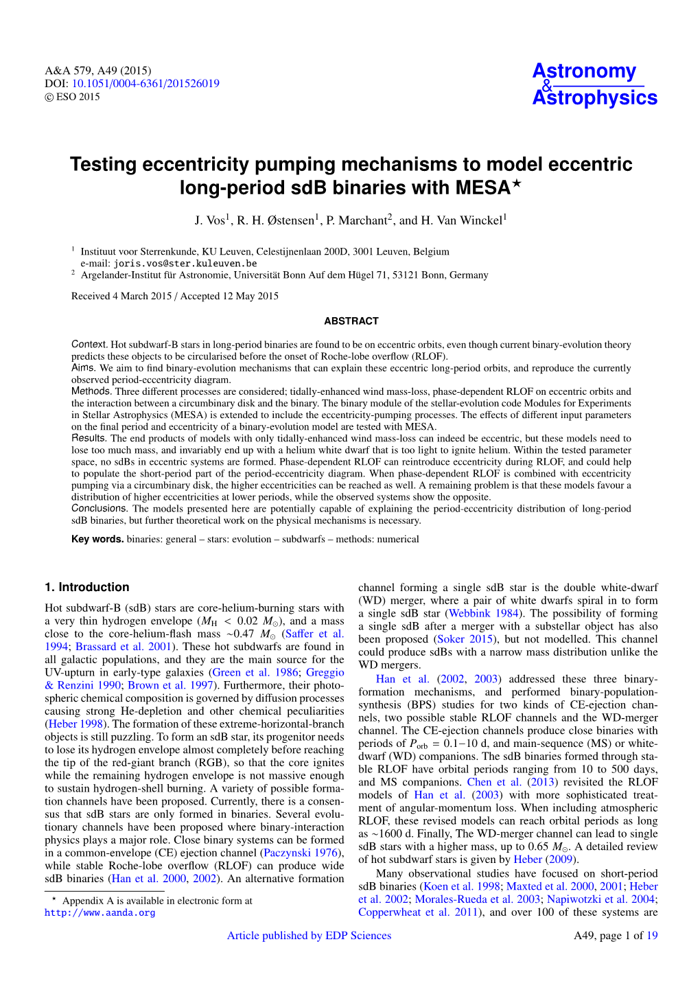 Testing Eccentricity Pumping Mechanisms to Model Eccentric Long-Period Sdb Binaries with MESA?