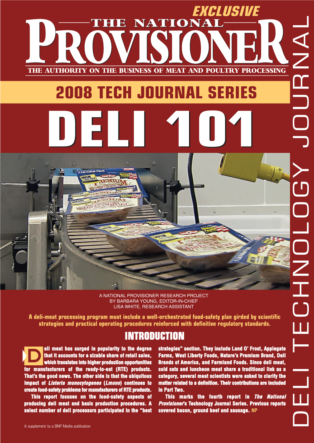 DELI TECHNOLOGY JOURNAL Deli Tech 1:WM 08 9/30/08 2:03 PM Page DTJ-2