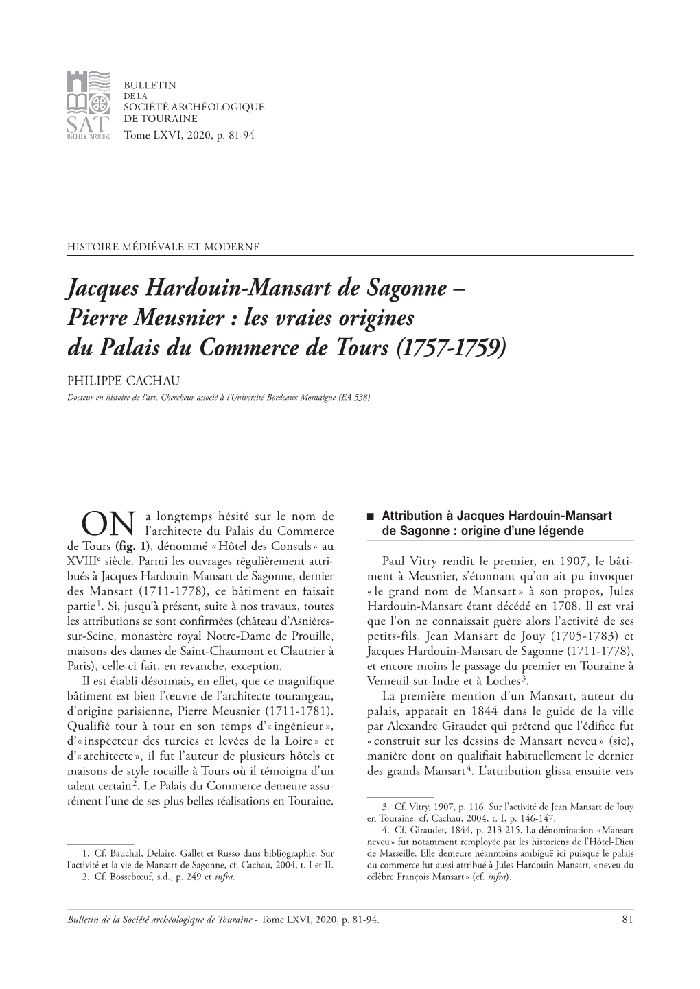 Jacques Hardouin-Mansart De Sagonne – Pierre