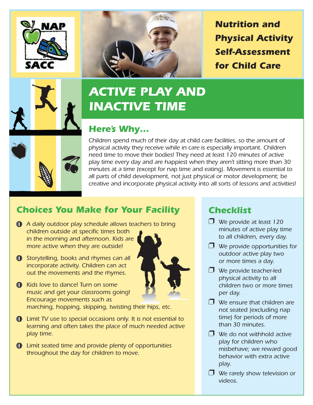 Physical Activity Staff Handouts